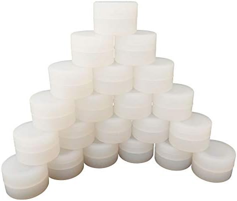 SZBS Silicone containers 3ml Clear Container For Dab Oil Non-stick Round Shape Concentrate Wax Storage Jars (10)