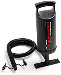 Inflatable kayak with directional stability and comfort features.