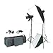 Square Perfect 1002 Sp160 Variable Power Professional Studio Flash Set Photography Studio Kit with Photo Lighting Strobes Stands