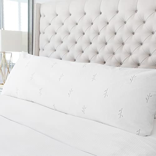 FeelAtHome Bambus-Kissenschutz, wasserdicht, hypoallergen, Antiallergen, mit Reißverschluss, Bambusfaser, Standardgröße, King-Size-Bett und Körper Bod