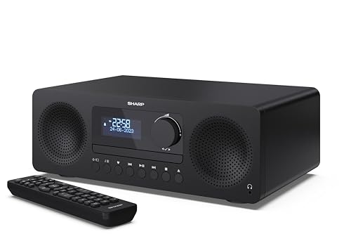 Sharp XL-B720D Tokyo DAB+ All-in-One Hi-Fi-System | Bluetooth 5.3, CD, UKW-Radio, USB, Aux | 20 Senderspeicher | 150 W Audioausgang