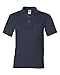 Gildan Mens DryBlend 6 oz. 50/50 Jersey Polo with Pocket(G890)-Navy-L