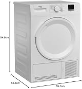 Beko DTLCE80051W Tumble Dryer 8 kg Condenser White B Energy view 10