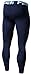 TSLA Men's Thermal Compression Pants, Athletic Sports Leggings & Running Tights, Wintergear Base Layer Bottoms, Zero Cold Pants Midnight Navy, Medium