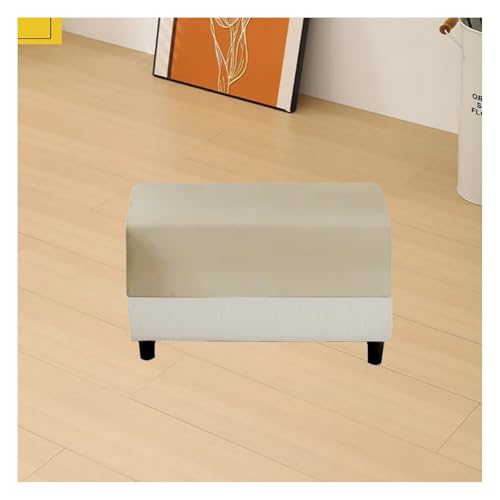ZEaink Super Stretch Soft Fit Ottoman Cover Slipcover Square/Rectangular for Foot Stool 20x27in/50x68cm 18x22in/45x55cm Furniture for Living Room with Elastic Bottom,Washable(G18,50-68 cm/20-27 in) at Amazon
