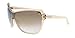 Tom Ford Ekaterina Sunglasses FT0363 41G, Champagne Crystal Frame, Brown Lens, 137