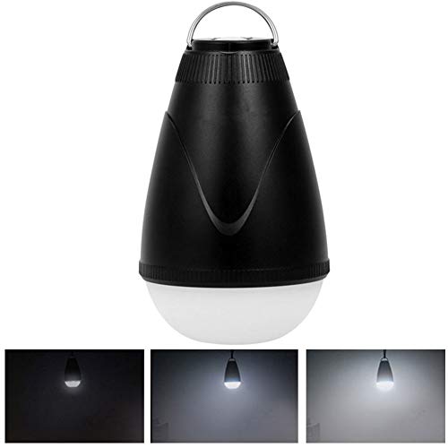 URAURORA Waterproofrepellent Light Rechargeable Camping Tent Lamp with 5 Levels Dimmable Remote Control for Household Hiking Fishing Emergency