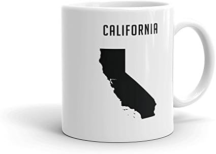 California State Travel 11oz Ceramic Coffee Mug Black Edition