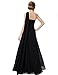 Ever-Pretty Women's Summer One-Shoulder Empire Waist Chiffon Pleated Maxi Formal Dress 09816