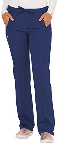 Careisma Women's Drawstring Scrub Pant, Navy, Large