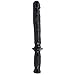 Doc Johnson Classic - The Manhandler - 14.5 Inch - 9.5 Inch Usable Length - Dildo with Handle - Black