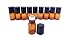 Got Oils® PACK OF 10 AMBER 5/8 DRAM GLASS SAMPLE ROLLER VIALS WITH STAINLESS STEEL ROLLER