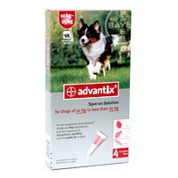 Advantix For Large Dogs 22-55lbs(10-25kg), 4 Pack