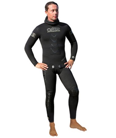 OMER 5mm GoldBlack Mens Spearfishing Suit 2 Piece Wetsuit - Top & Bottom SOLD SEPARATELY (3 Bottom)