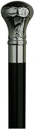 Unisex Bulb Cane Black, Brass Handle -Affordable Gift! Item #DHAR-9113311