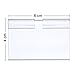 Hestya Price Label Holder Clear Plastic Wire Shelf Retail Label Holder Merchandise Sign Display Holder (100)