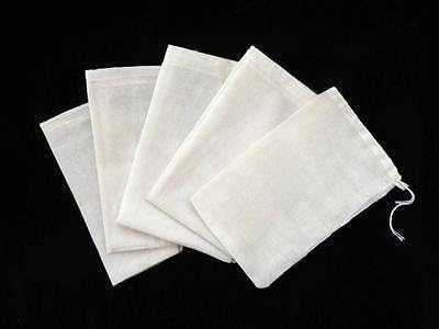 TAVLAR 100 PCS 4x6 Cotton Muslin Drawstring Reusable Bags Packing Bath Soap Herbs Tea