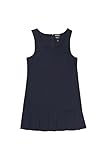 French Toast Big Girls' Pleated Hem Jumper with Ribbon, Navy, 16