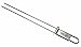 BBQ-AID Premium Barbecue Metal Skewers - Double Pronged, Stainless Steel for Grilling - Kebab & Shish Kabob Skewers, Veggies & More