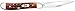 Case WR XX Pocket Knife Pocket Worn Harvest Orange Bone Peanut Item #7404 - (6220 SS) - Length Closed: 2 7/8 Inches