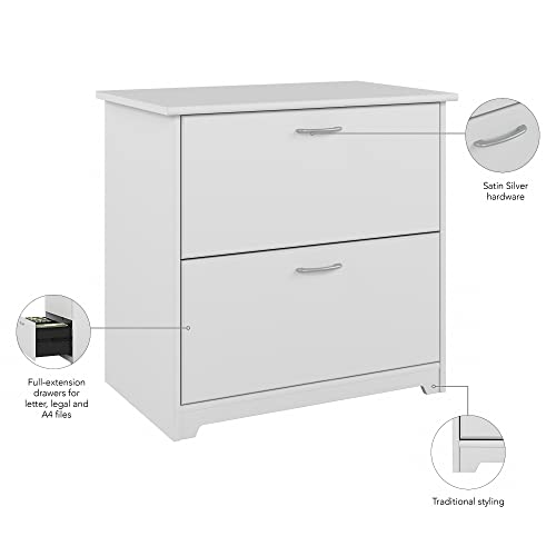 Bush Furniture Cabot 2 Drawer Lateral File White Pricepulse
