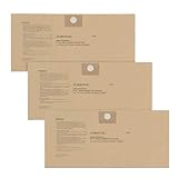 POWERTEC 75003 4-5 Gallon Disposable Filter Bags for Wet/Dry Vacuums | High Efficiency Replacement Filters for Stanley (25-1230) - 3 Pack