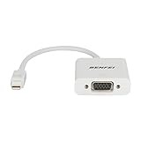 Mini DisplayPort (Thunderbolt) to VGA Adapter, Mini Dp DisplayPort to VGA Converter Male to Female Gold-Plated Cord for MacBook Air, Mac mini, Microsoft Surface Pro 3/4, etc