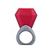 Innobaby TEETHIN' Smart Birthstone Ring TEETHER - January (Garnet)
