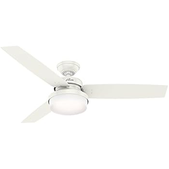 Hunter Indoor Ceiling Fan With Led Light And Remote Control