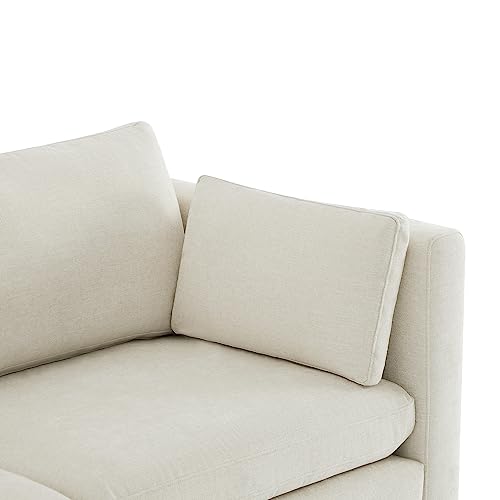 CHITA Small Modular Sectional Fabric Sofa Set, Extra Comfty Loveseat Cloud Couch, FSC Certified Modular Sectional Couch for Living Room, 78 inch Width, 2 Seat Modular Sofa, Linen