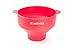 JustNile Collapsible Silicone Popcorn Popper Bowl, Healthy Popcorn Popper for Microwave, Homemade Popcorn, Hot Air Popcorn Maker, 100% Free of BPA and PVC - Red