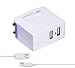 Motorola Moto Z / Z Droid / Z Play Droid / Z Force Droid Charger, Earldom 3.4A Dual Port Home Travel Wall Adapter with 3.3ft Type C to A Charging Cable Cord