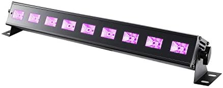UV Blacklight Bar 27W Stage Lights LED Bar Par DJ Lights UV LED Blacklight for Party Disco Home Birthday Karaoke DJ Sensory Relaxation Night Lighting (9)