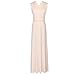 Women Transformer Infinity Multi Way Wrap Bandage Long Dress Convertible Bridesmaid Wedding Night Cocktail Ball Gown Light Apricot S
