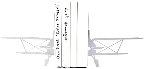 Biplane Bookends Retro Airplane Metal // Man cave Bookshelf Decor // aviation theme // Kids room decor // Free Shipping Worldwide // For teens. Gift for husband
