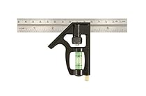 Johnson Level & Tool 406EM-S Heavy Duty Professional Inch/Metric Stainless Steel Combination Square, 6