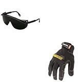 KITIRNGUG04LUVXS1112 - Value Kit - Uvex Astrospec 3000 Safety Glasses (UVXS1112) and IRONCLAD PERFORMANCE WEAR General Utility Spandex Gloves (IRNGUG04L)