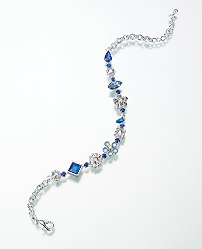 Lillian Rose 9.45" Something Blue Anklet