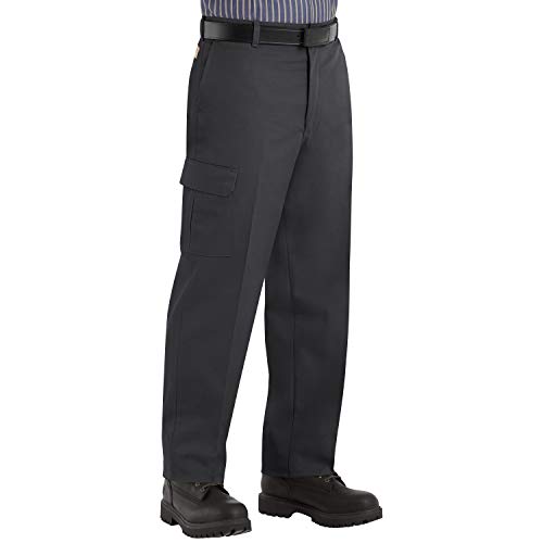 Red Kap Men's Industrial Cargo Pant, Black, 50W x 34L