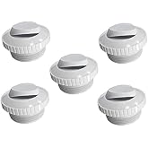 PoolSupplyTown Pool Spa Slotted Opening Hydrostream Return Jet Fitting with 1-1/2" Inch MIP Thread Replace Hayward SP1419A (5 Pack)