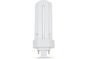 Technical Precision 32W Bulb Triple Tube Compact Fluorescent Light Bulb Replacement for Panasonic FHT32E35 Light Bulb T4 4 Pin CFL Bulb with GX24Q-3 Base - 3500K Neutral White - 2400 Lumens