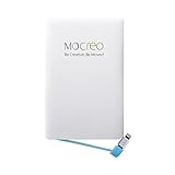MOCREO Portable Power Bank, 2500mAh Power Charger Pack Built-in Micro-USB Cable for Andorid and a Lightning Adapter for iphone iPad
