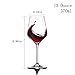 Berglander Red Wine Glasses 13 Ounce, Made of Crystal Glass, 390mL, Set of 4