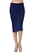 Womens Midi Mid Long Below Knee Pencil Skirt Made in USA