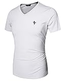 Coofandy Men's Casual V-neck Short Sleeve Solid Basic T Shirt