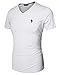 Coofandy Men's Casual V-neck Short Sleeve Solid Basic T Shirt