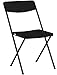 Cosco Resin Folding Chair with Molded Seat and Back, 4 Pack, Black