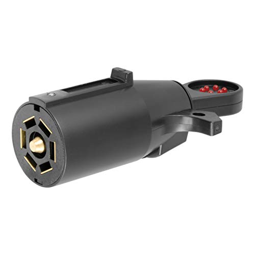 CURT 58270 Vehicle Socket RV Blade 7-Way Towing Tester 7-Pin Trailer Wiring