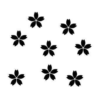 無料ダウンロード桜 シルエット 花の画像