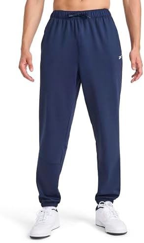 Reebok Men's Cross Check Woven Pant, Standard Fit, Lightweight